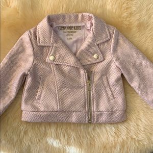 Pink & Gold Moto Jacket by OshKosh